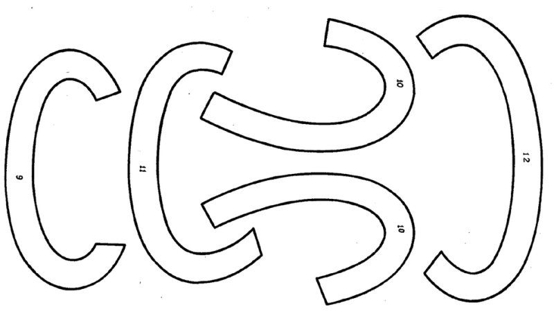 Конструирование буквы из шаблонов-элементов