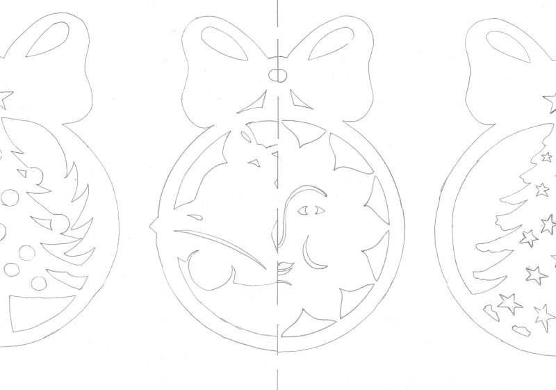 Шарик новогодний вытыканка