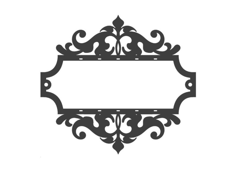 Фигурная табличка