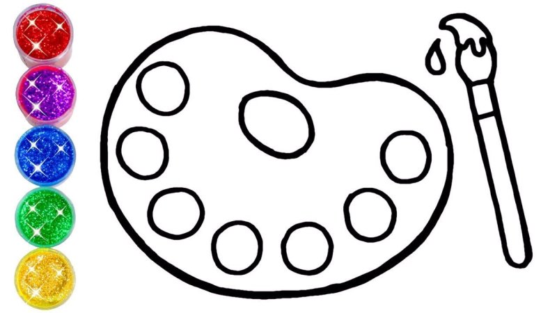 Палитра для рисования для детей