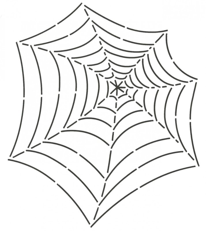 Паутина трафарет