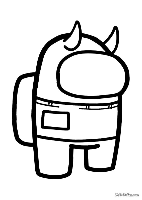 Амонг АС герои раскраски