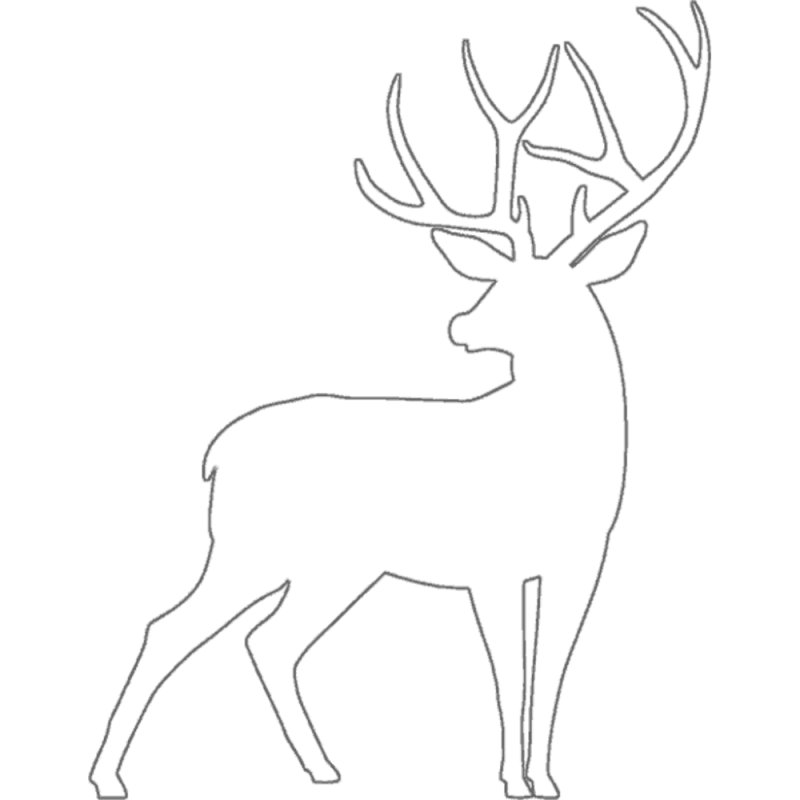 Шаблон оленя