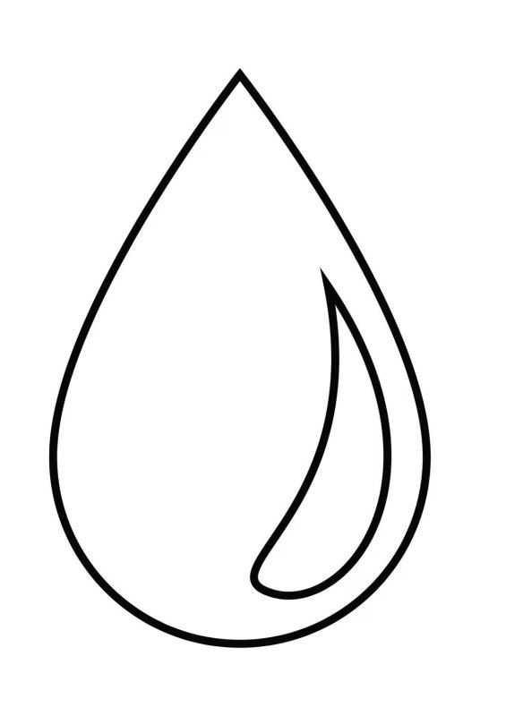 Трафарет капельки