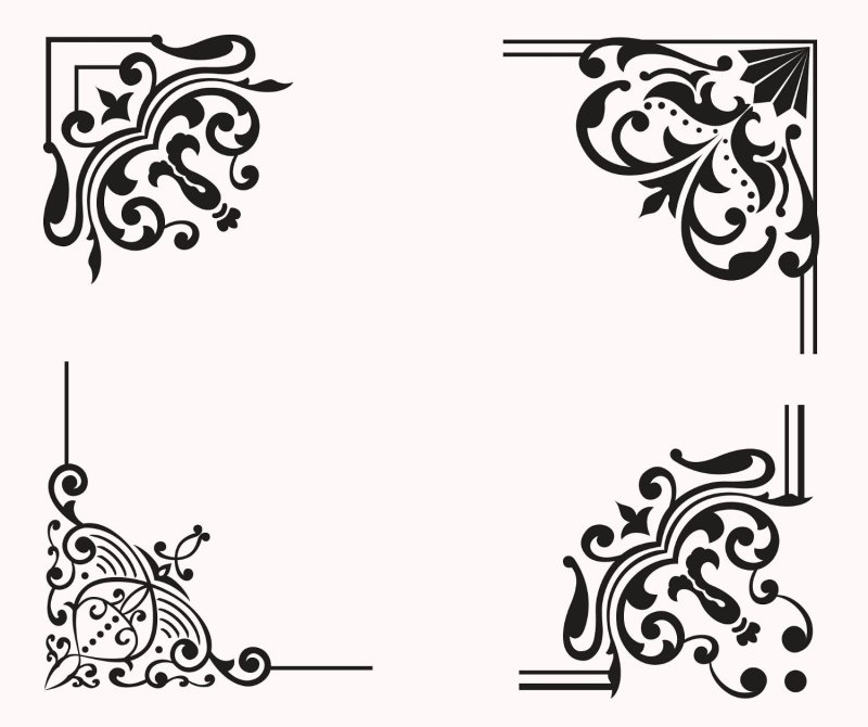 Узор уголок