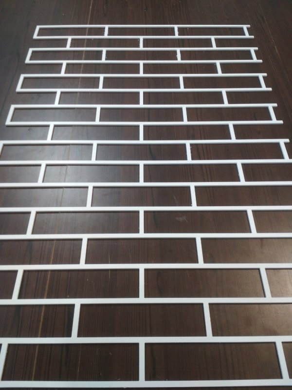 Трафарет для стен под кирпич