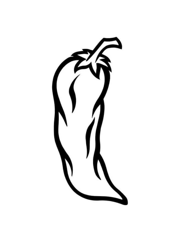 Перец разукрашка