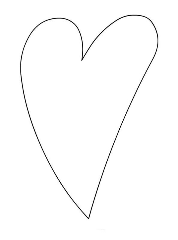 Сердечко шаблон