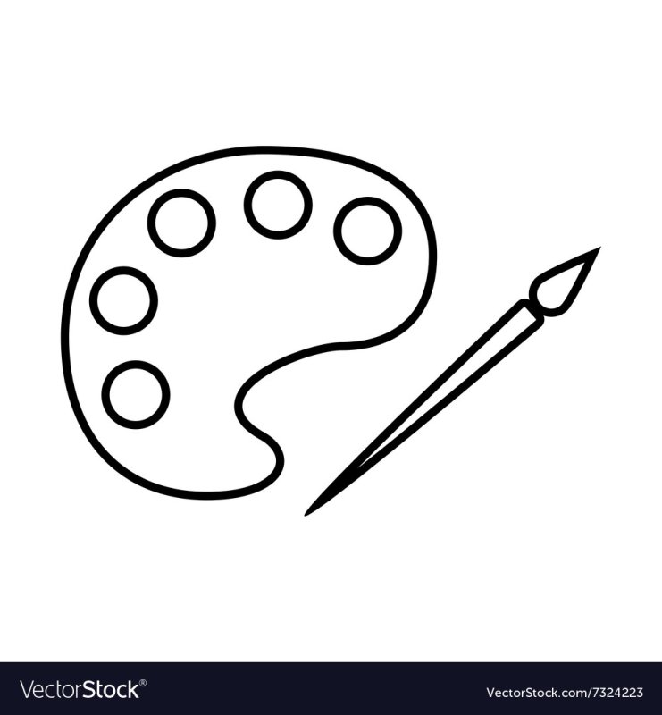 Палитра раскраска для детей