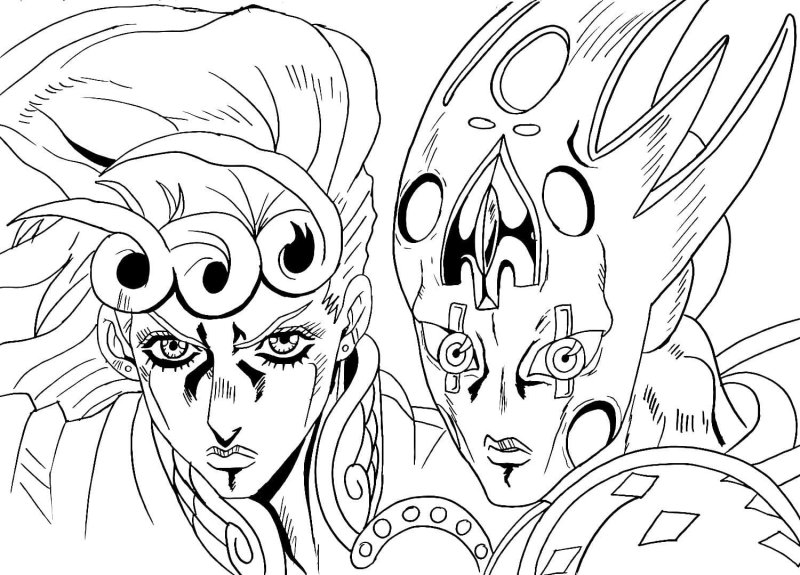 Джорно Джованна раскраска