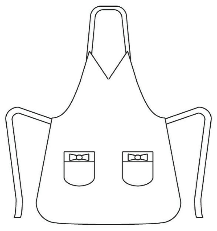 Фартук раскраска для детей