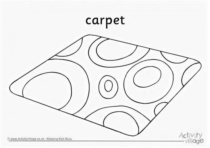 Коврик раскраска