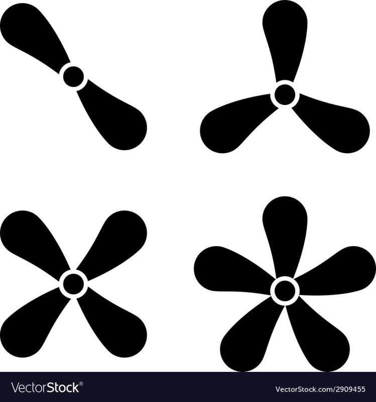 Трафарет пропеллера вертолета