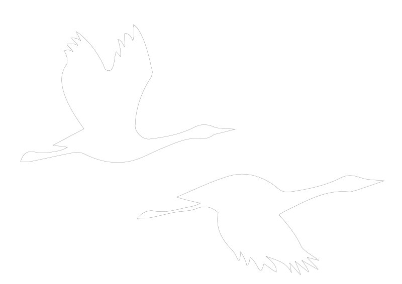 Вытынанка Журавли