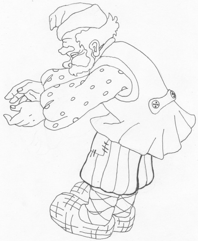 Сказка о рыбаке и рыбке раскраска