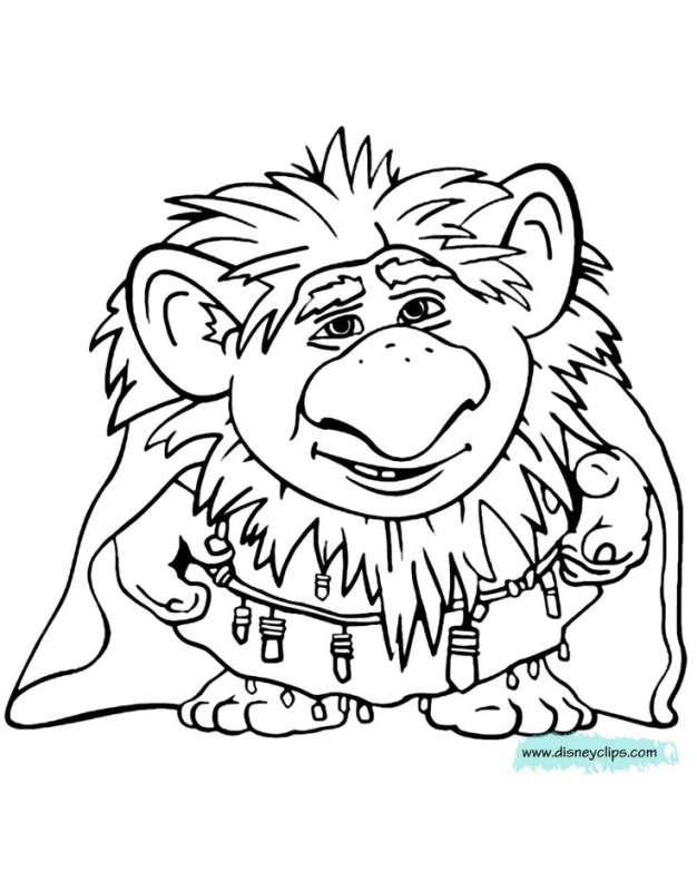 Тролли. Раскраска