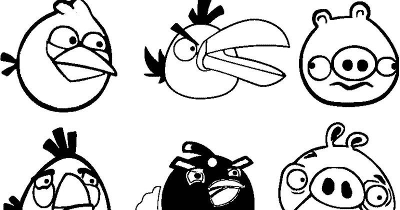 Энгри бердз раскраска
