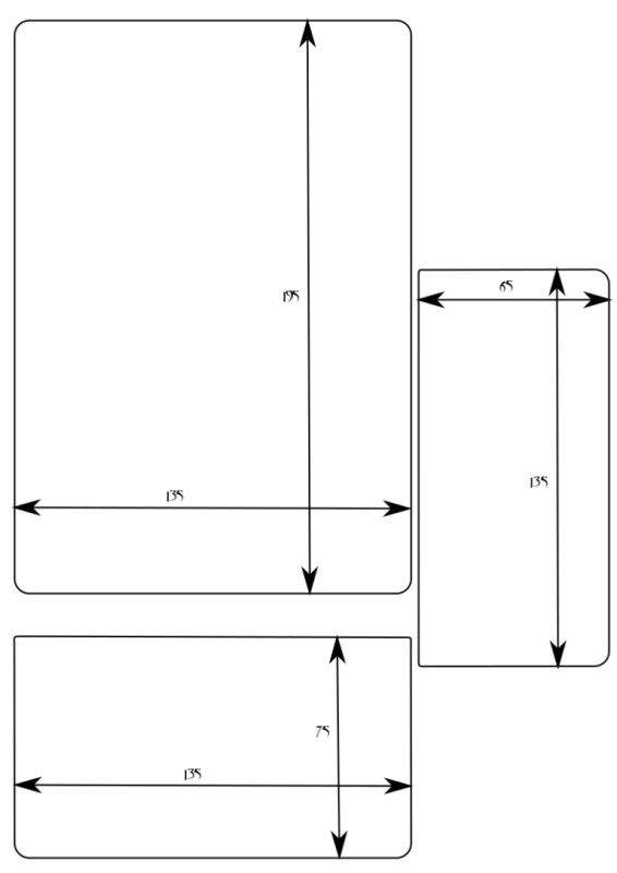 Лекало для паспорта из кожи
