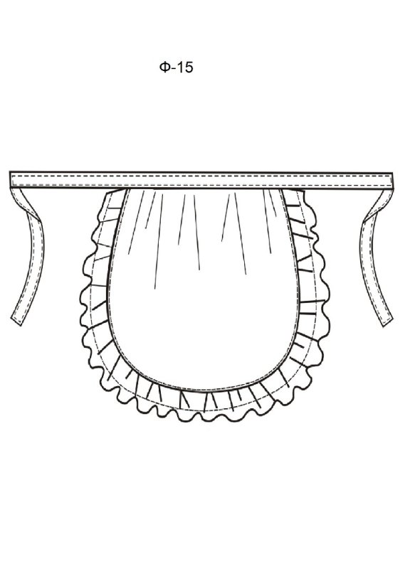 Трафарет фартука для рисования детям