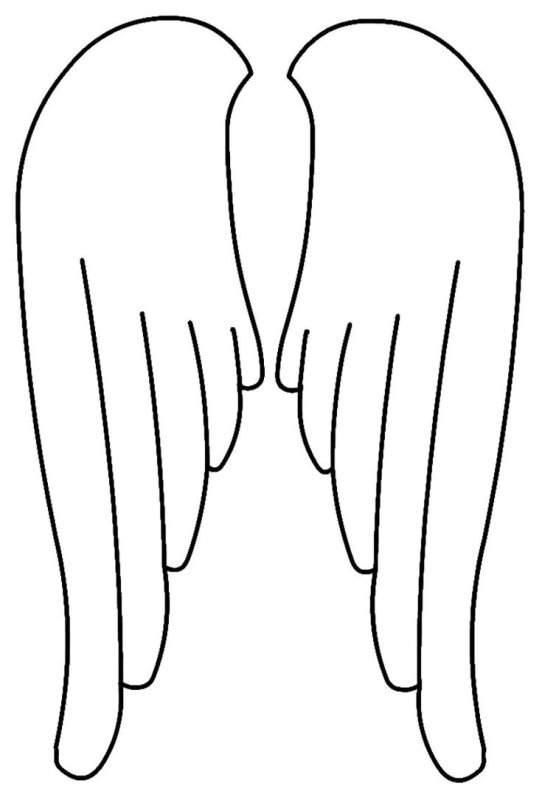 Крылья трафарет