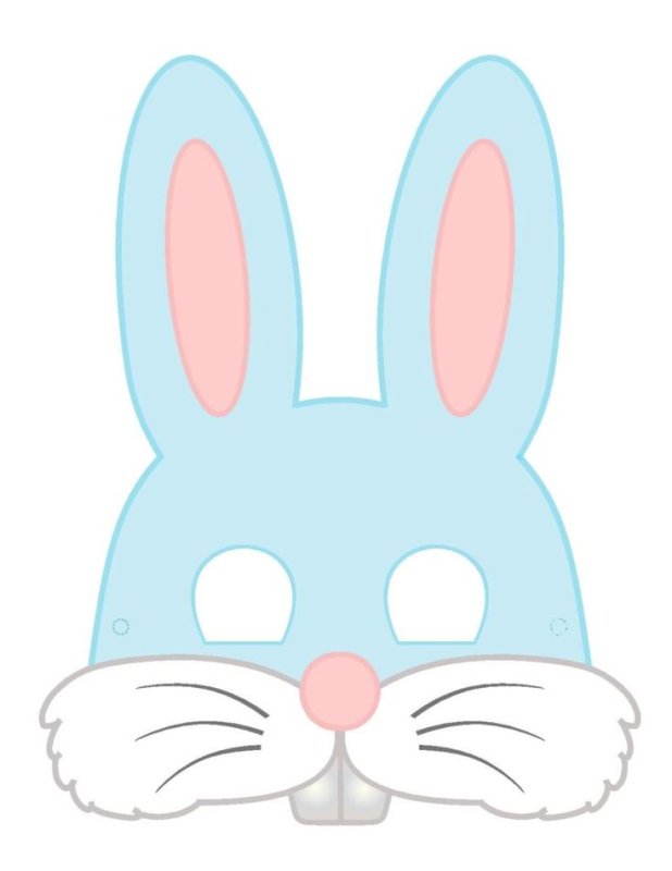 Новогодняя маска зайца