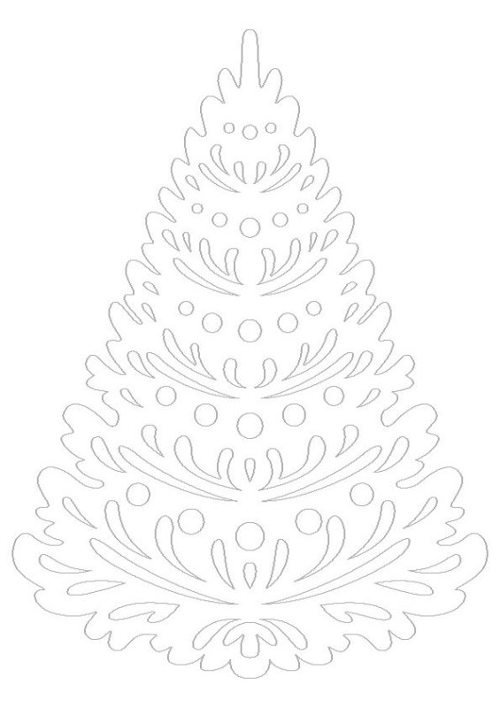 Вытынанка елка