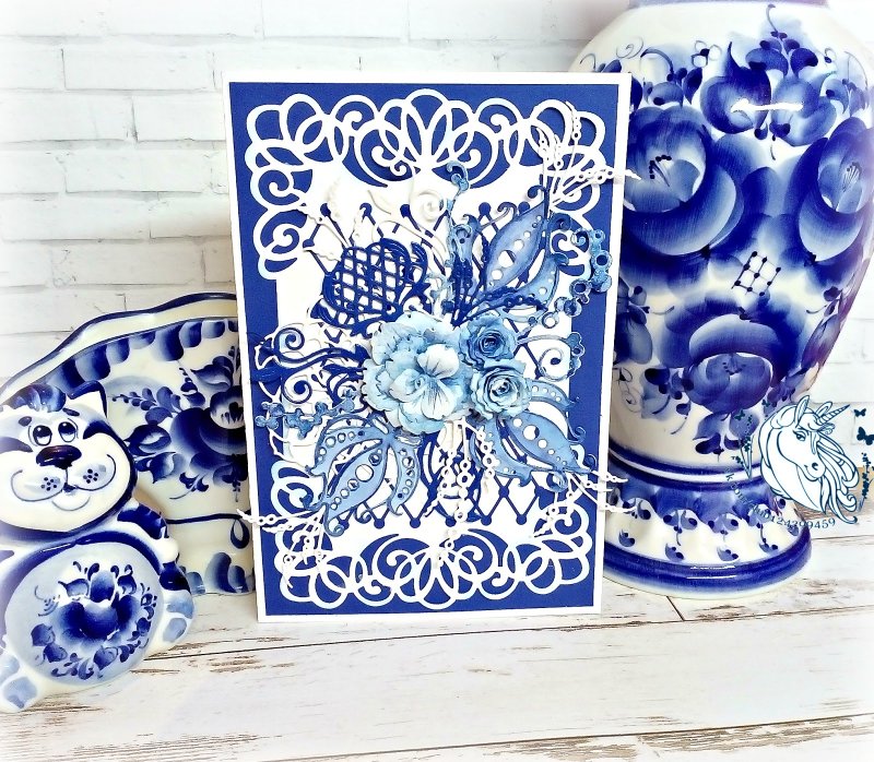 Роспись в стиле Гжель