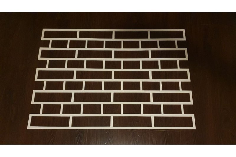 Трафарет под кирпич из алюминия купить