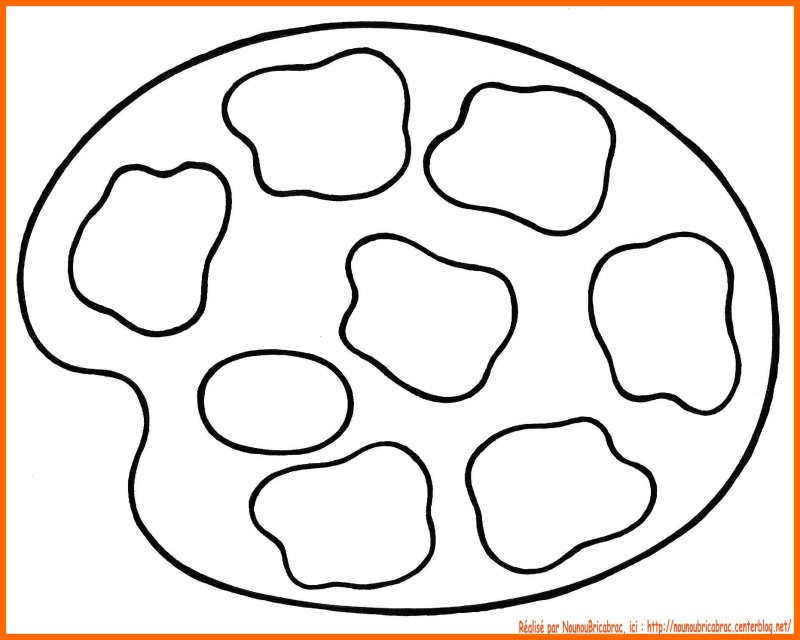 Палитра трафарет для рисования