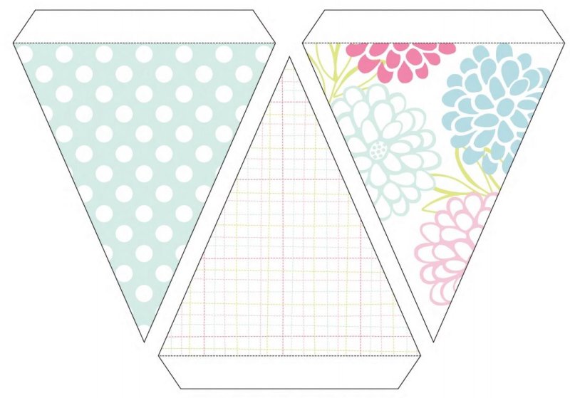 Флажки цветные для вырезания