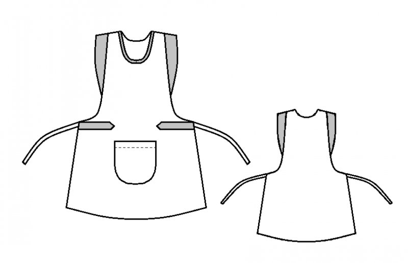 Фартук трафарет для рисования