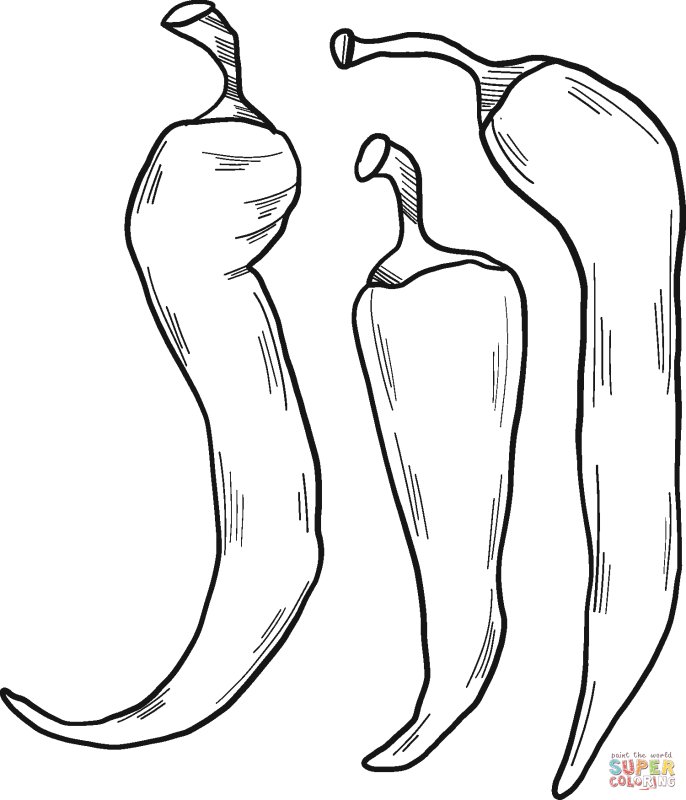 Перец раскраска для детей