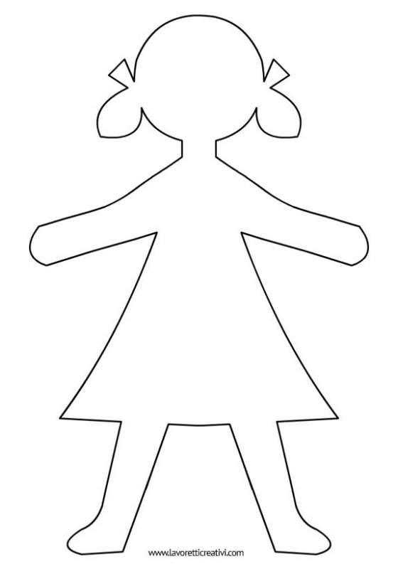 Фигурка человечка для вырезания