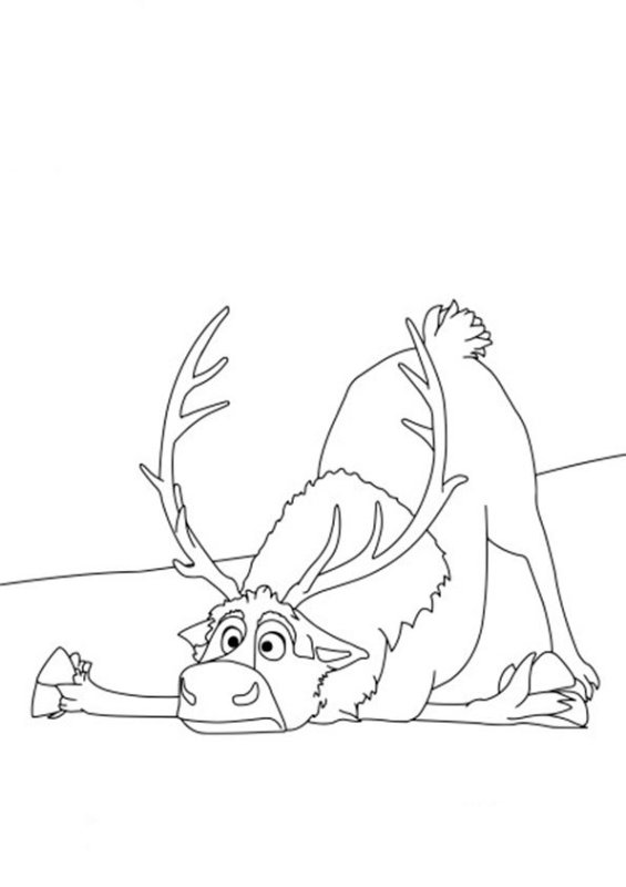 Олаф и Свен раскраска