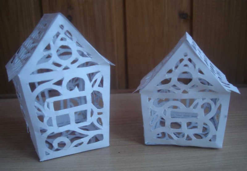 Новогодние ажурные домики