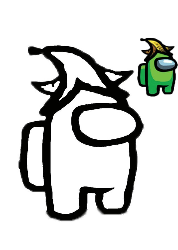 Рисунок амонг АС раскраска