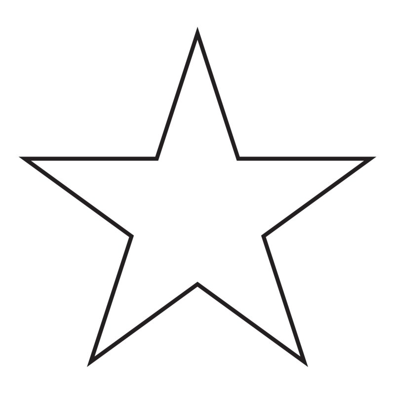 Звезда раскраска