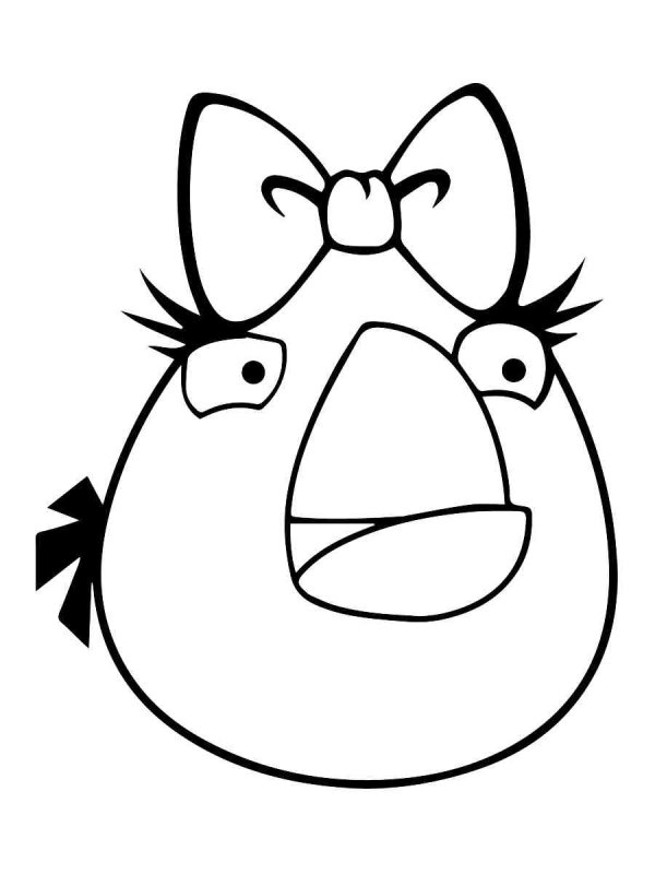 Раскраски Энгри Бердс Матильда