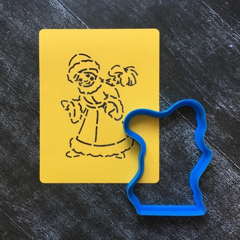 Пряник Снегурочка форма