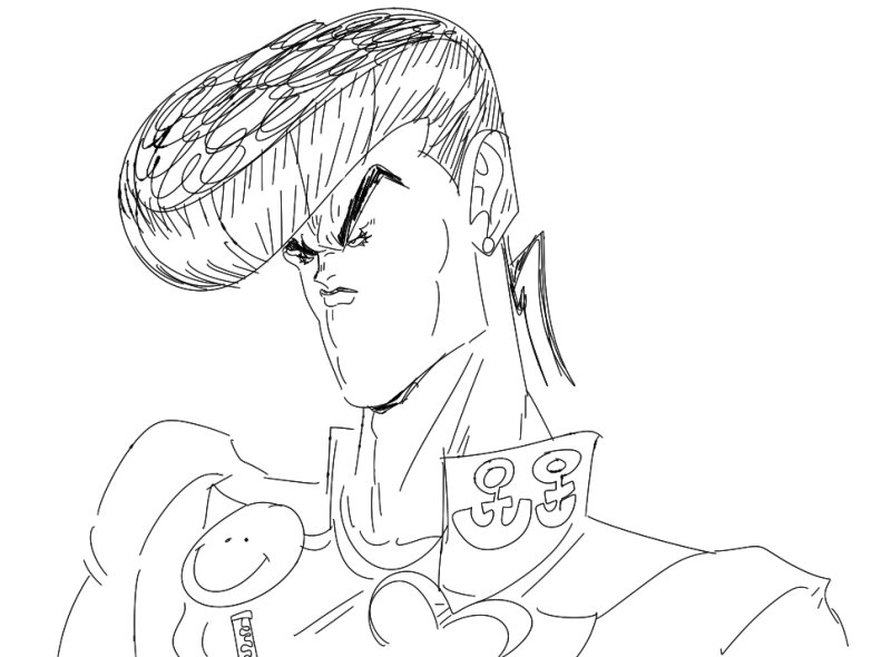 Джотаро Куджо раскраска