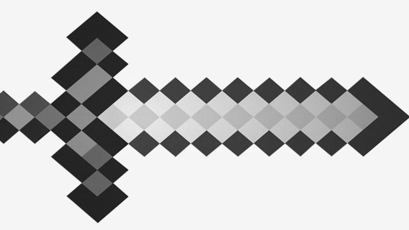 Железный меч из МАЙНКРАФТА