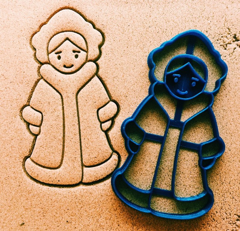 Форма для печенья Снегурочка