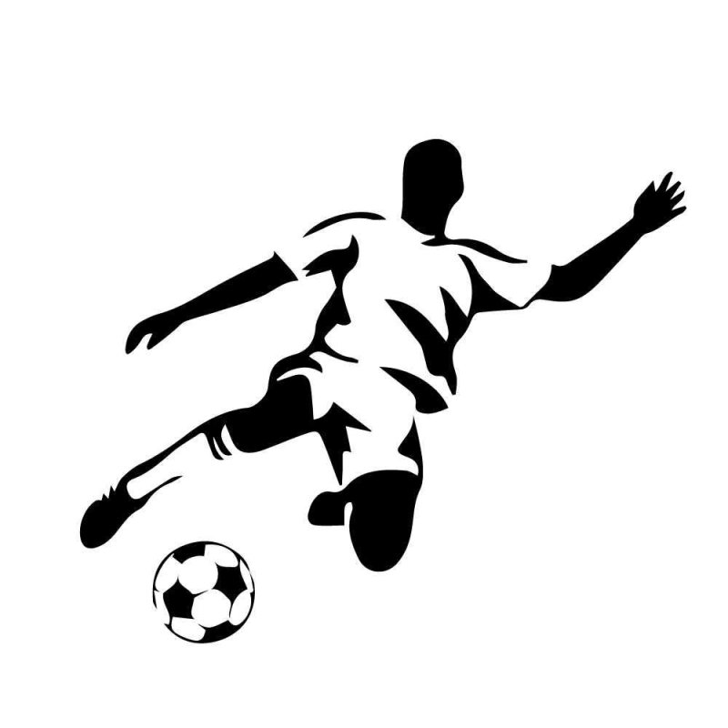 Футболист векторное изображение