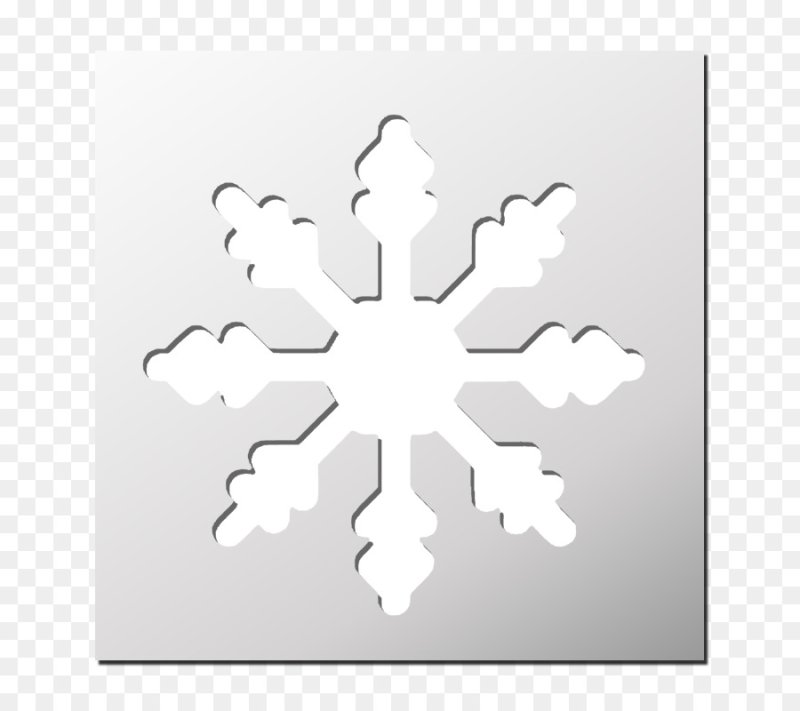 Снежинка трафарет для рисования