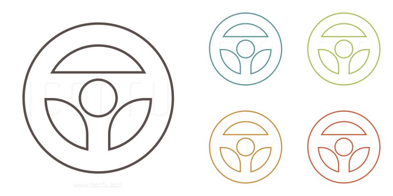 Руль трафарет