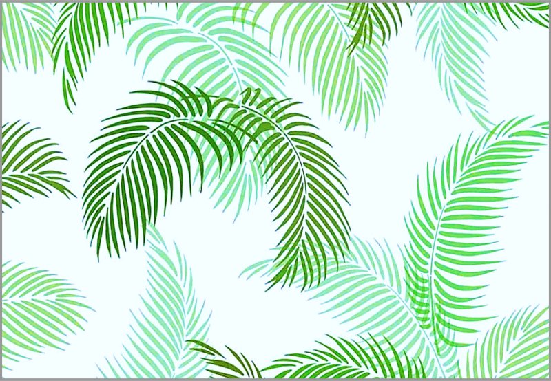 Трафарет пальмовые листья для стен