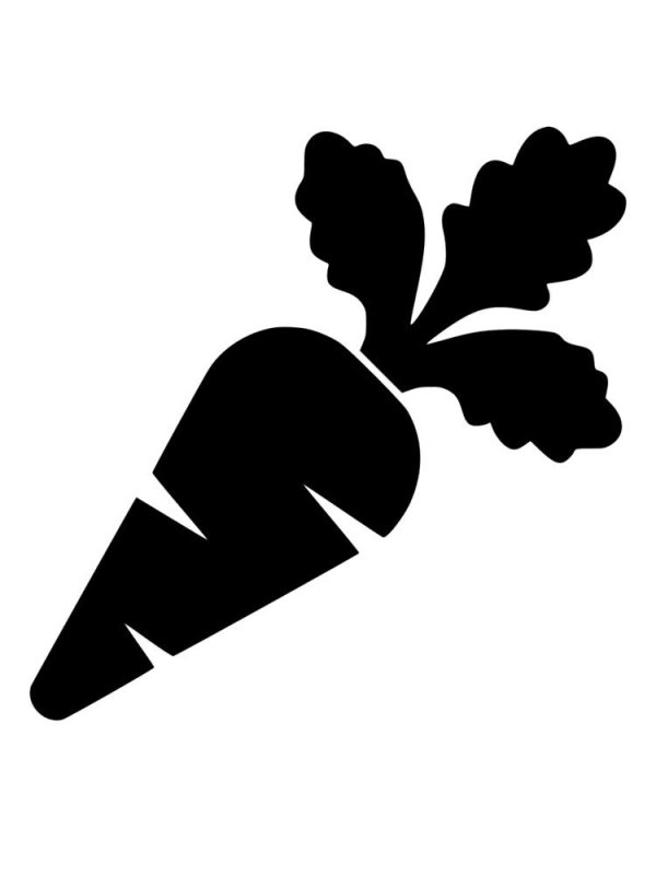 Овощи силуэт