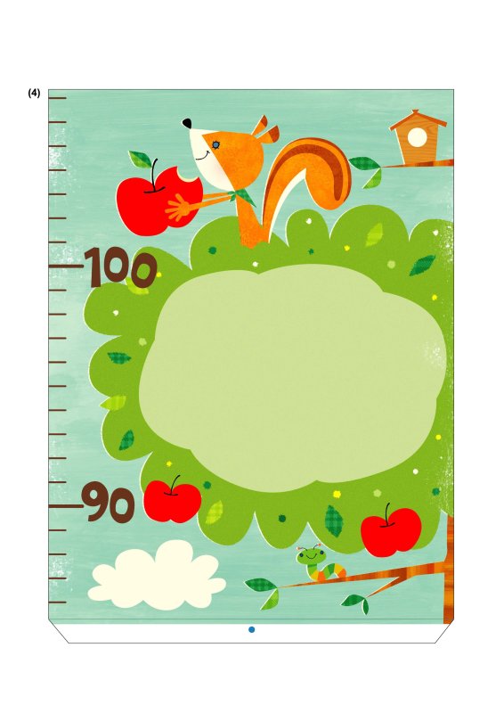 Ростомер детский для печати