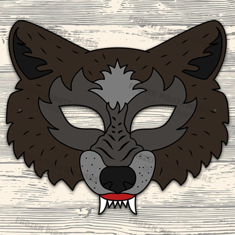 Бумажная маска волка