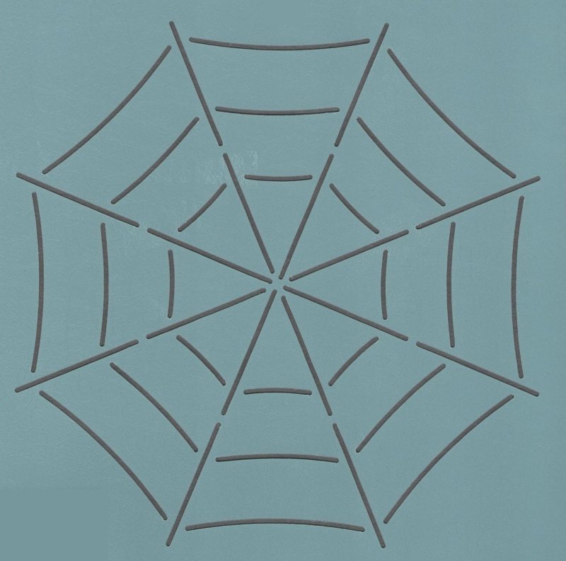 Паутинка трафарет